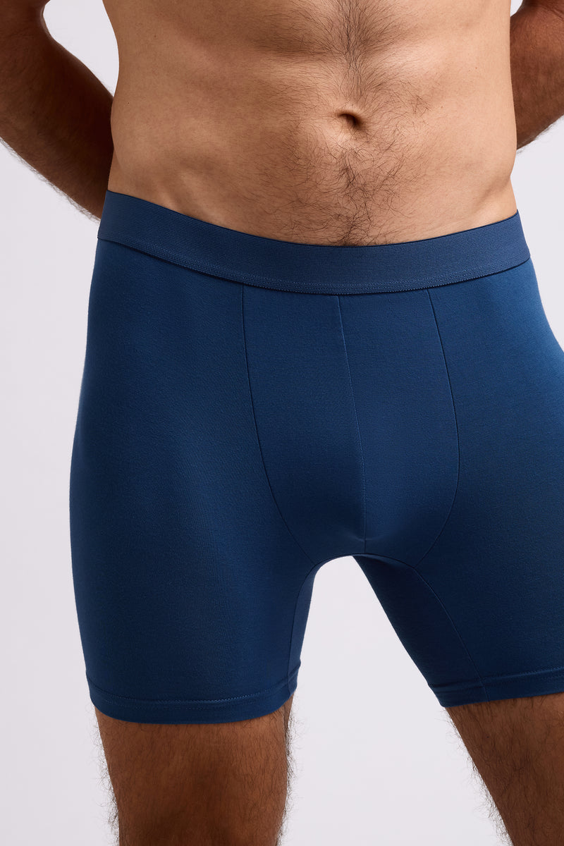 בוקסר צמוד קלאסי - Navy blue